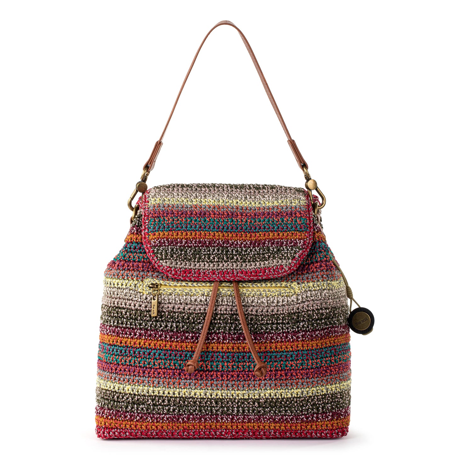 The Sak Sayulita Backpack Crochet - |Sunset Stripe|