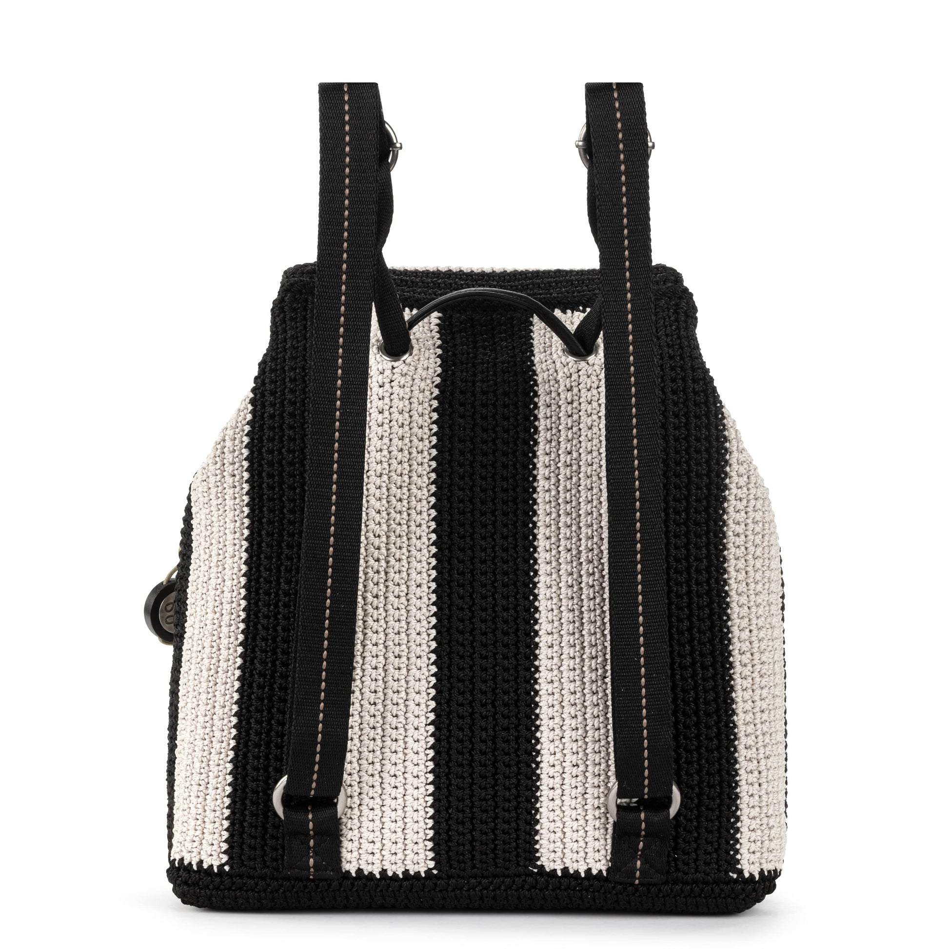 The Sak Sayulita Backpack Crochet - |Black Stripe|
