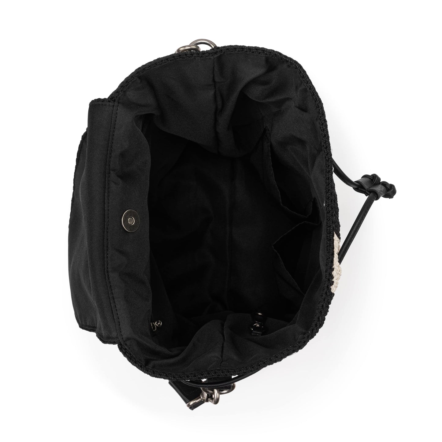 The Sak Sayulita Backpack Crochet - |Black Stripe|