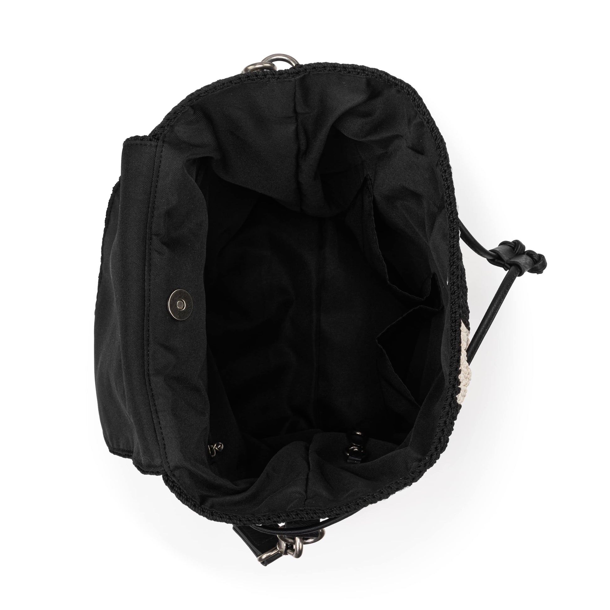 The Sak Sayulita Backpack Crochet - |Black Stripe|