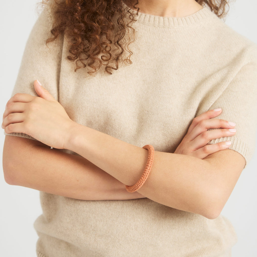 The Sak Finch Bangle - Hand Crochet - Nectar