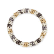 Finch Bangle - Hand Crochet - Serenity Stripe
