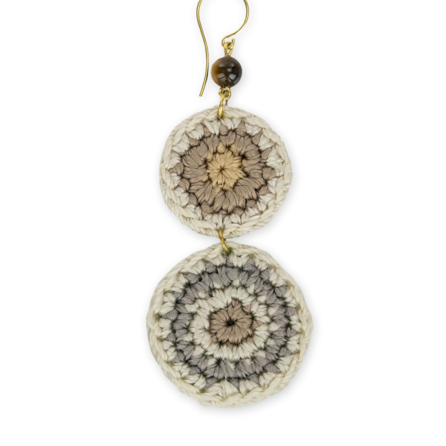 The Sak Jasper Double Disc Earrings - |Serenity Stripe|