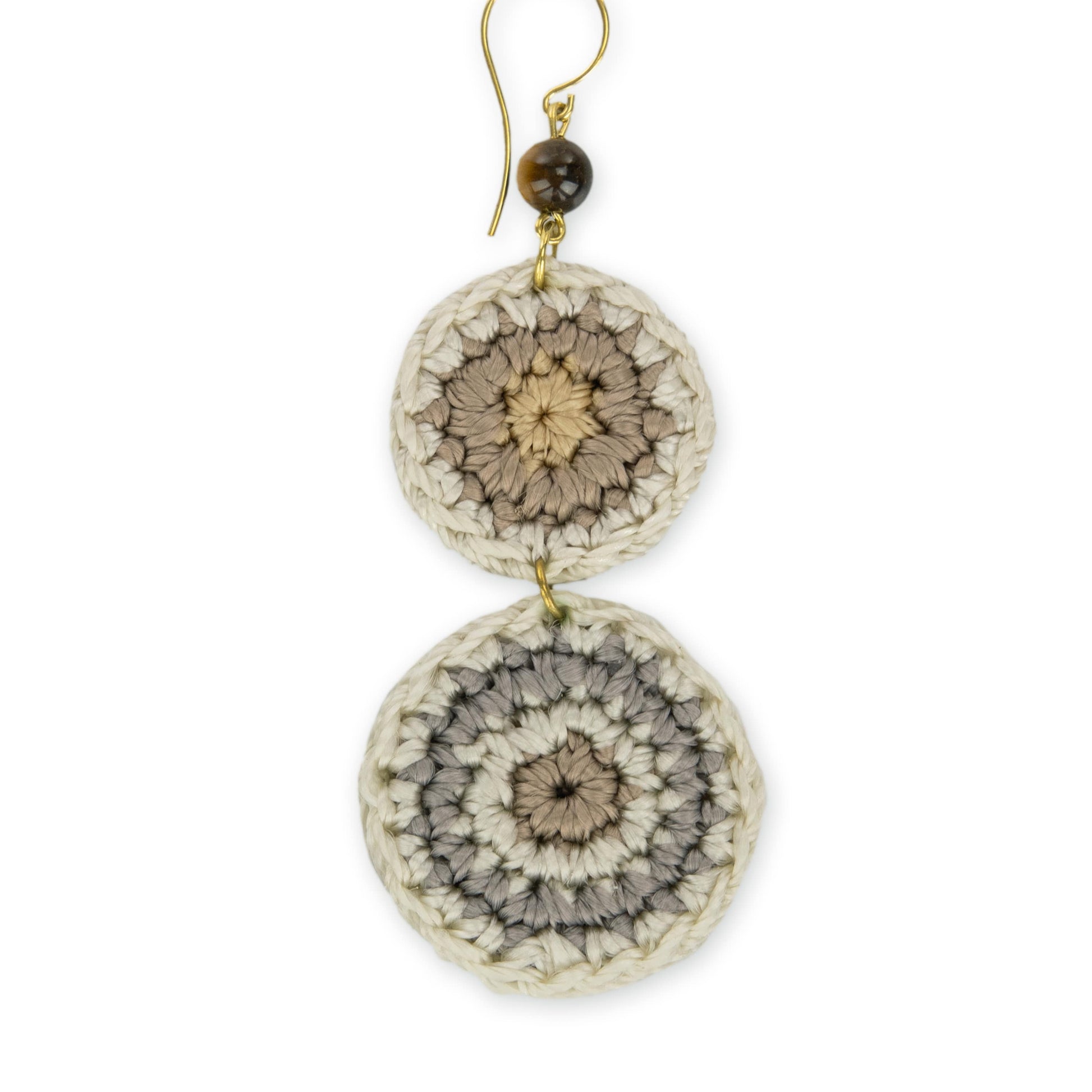The Sak Jasper Double Disc Earrings - |Serenity Stripe|