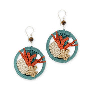 Neptune Disc Earrings - Hand Crochet - Starfish