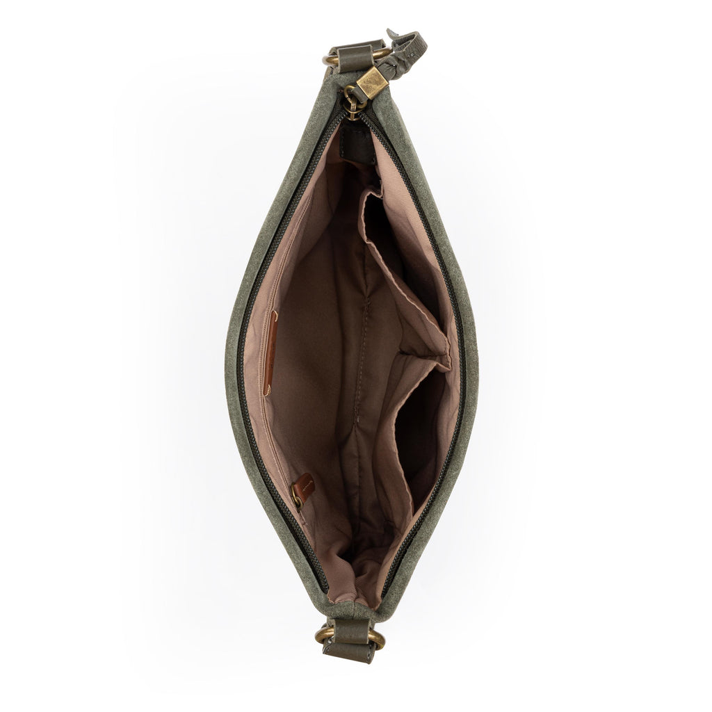 The Sak Melrose Crossbody - Leather - Moss Suede