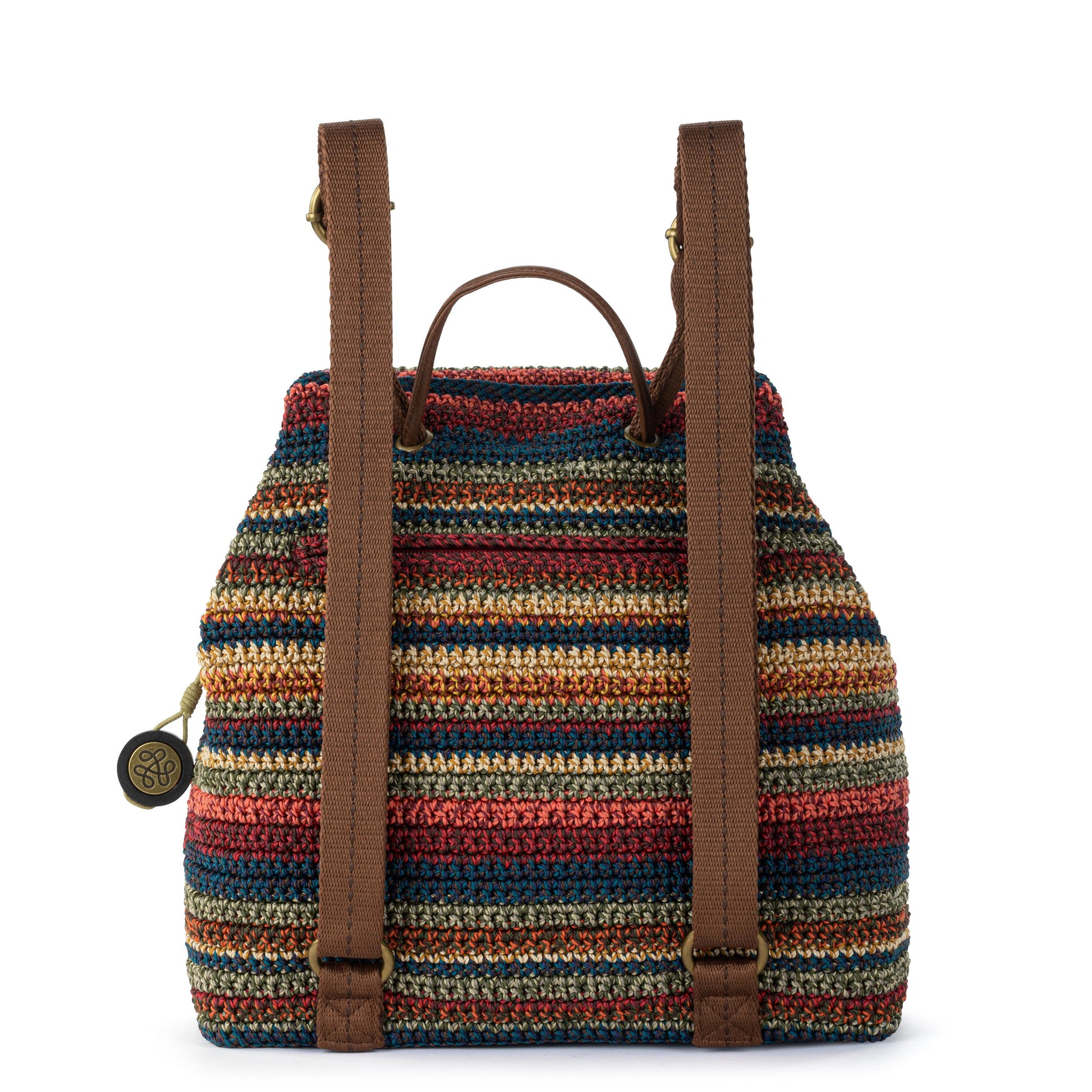 The Sak Sayulita Backpack Crochet - |Woodland Stripe|