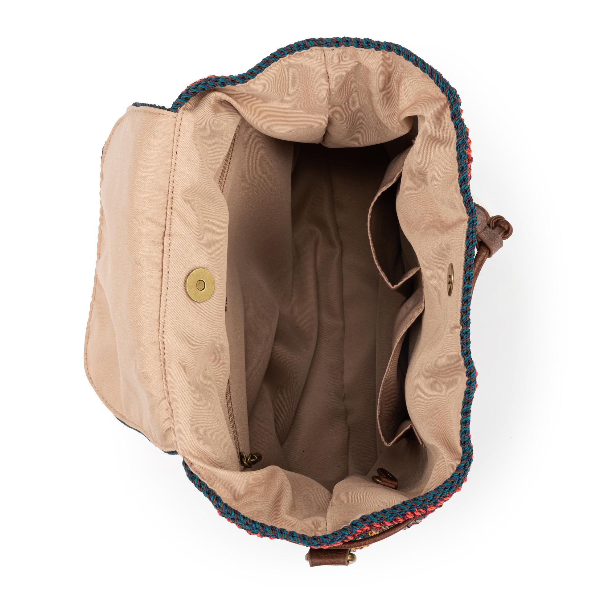 The Sak Sayulita Backpack Crochet - |Woodland Stripe|