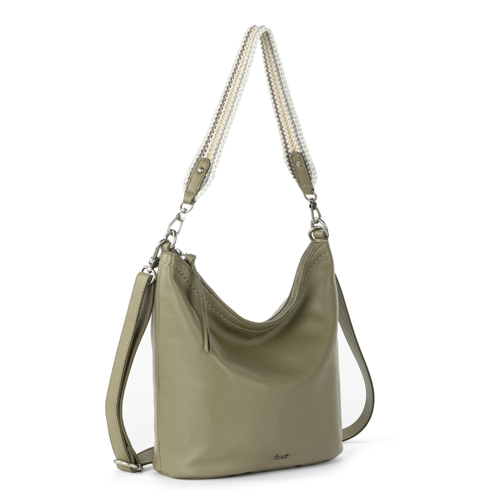 The Sak Jasmine Bucket Crossbody Leather - |Loden|