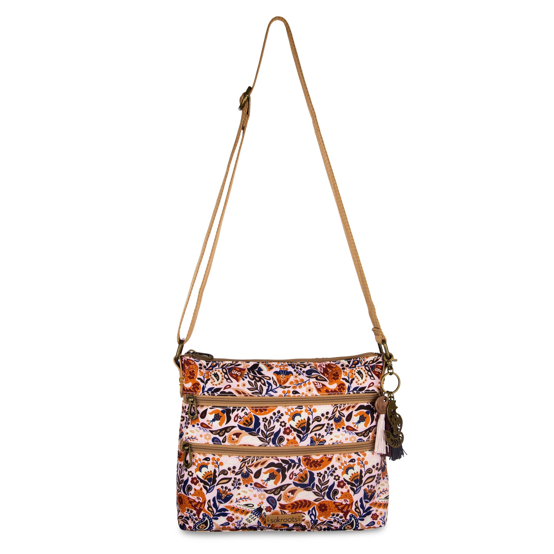 Sakroots Basic Crossbody EcoTwill - |Autumn Enchanted Forest|