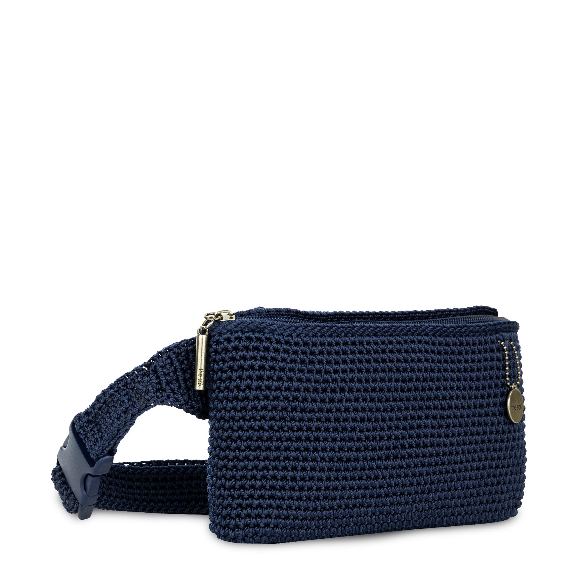 The Sak Caraway Small Belt Bag Crochet - |Denim|