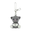 The Sak Yarnicharmz Dangle - Hand Crochet - Grey Cat