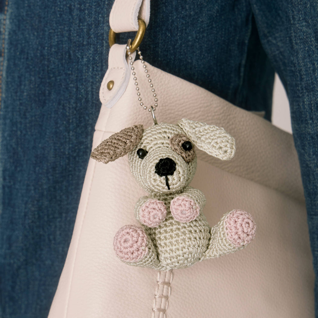 The Sak Yarnicharmz Dangle - Hand Crochet - Spot Dog