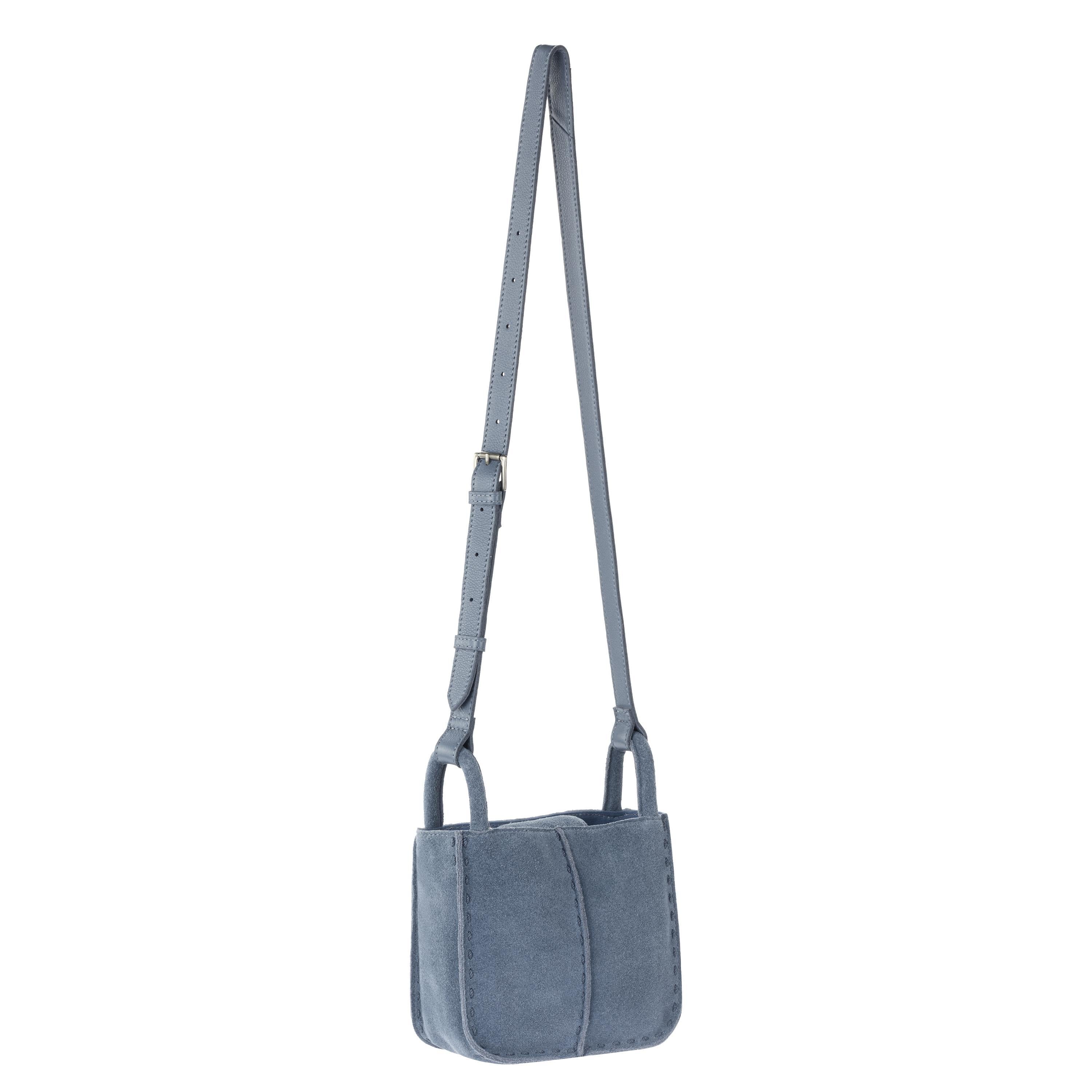 The Sak Los Feliz Mini Crossbody - Leather - Maritime Suede