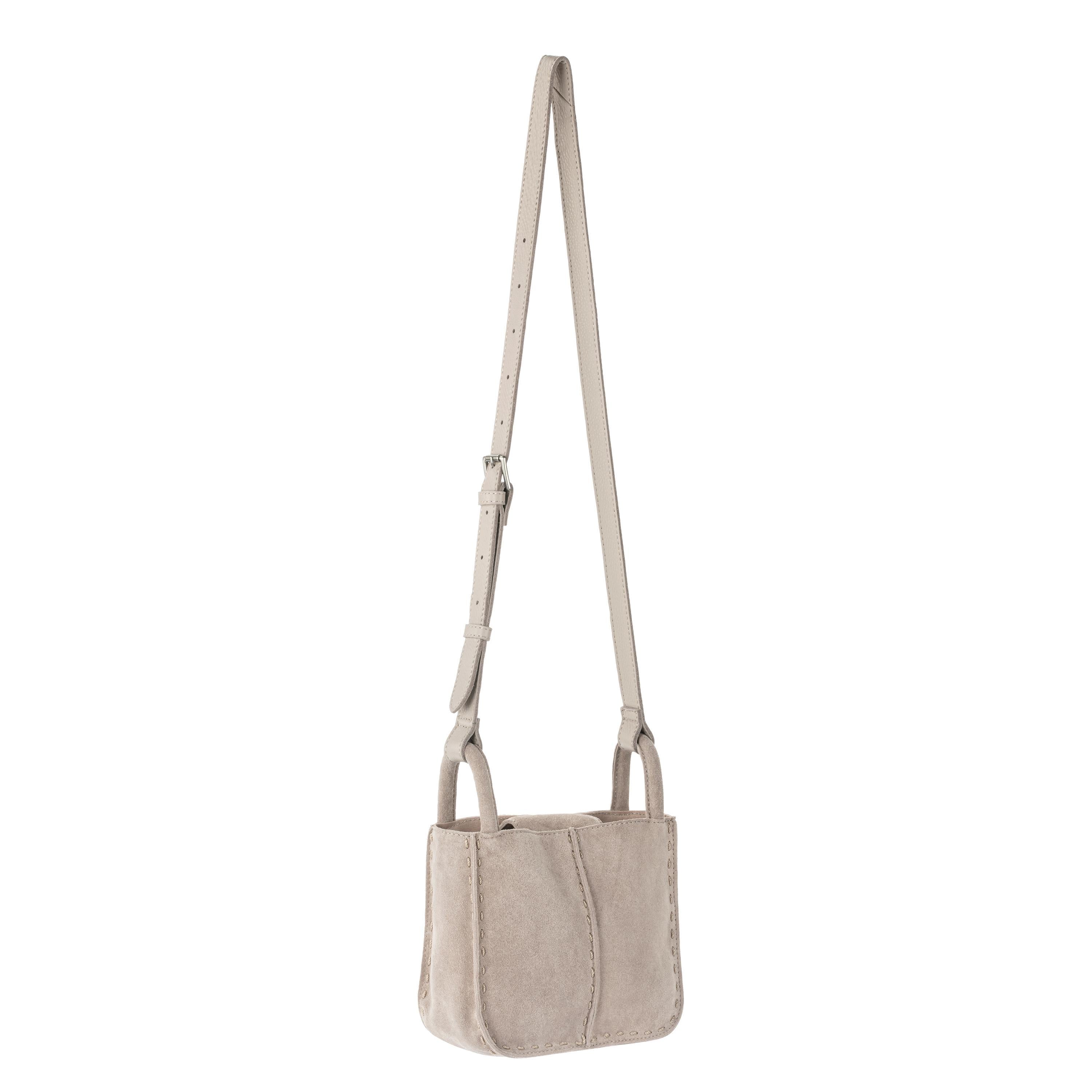 The Sak Los Feliz Mini Crossbody - Leather - Sand Suede