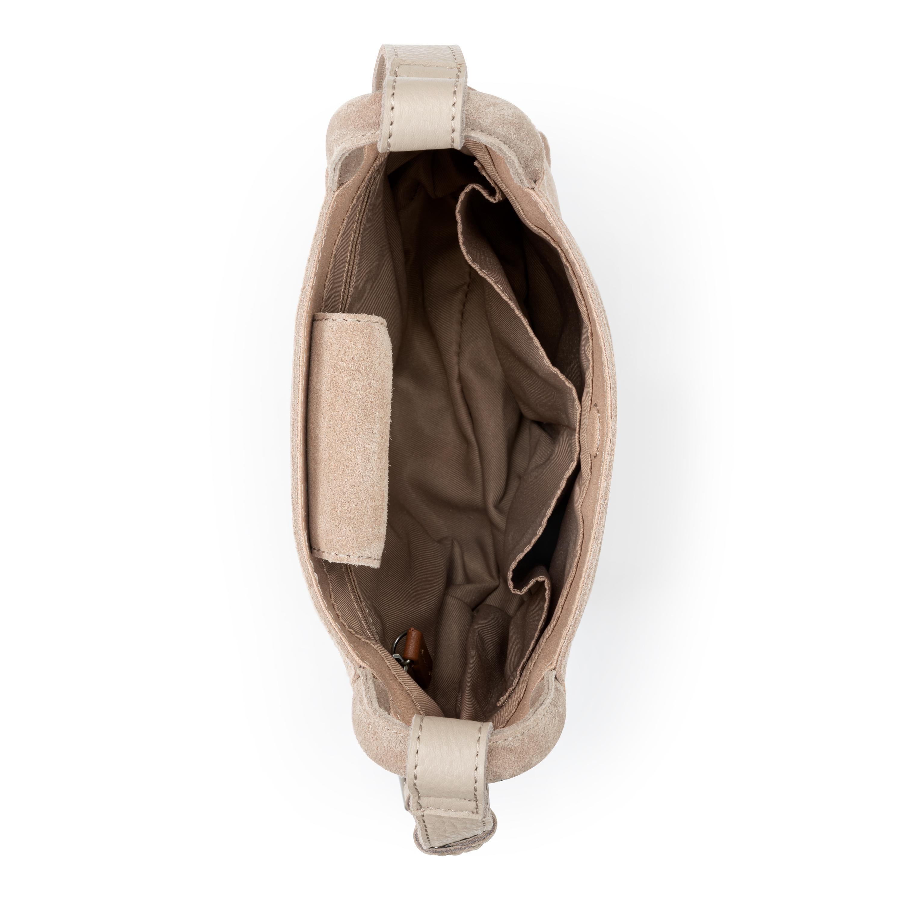 The Sak Los Feliz Mini Crossbody - Leather - Sand Suede
