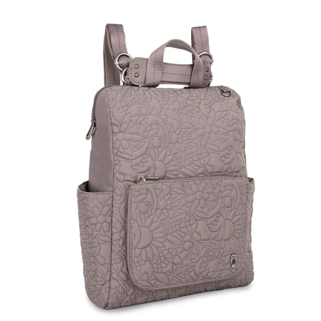 Sakroots Loyola Backpack - EcoTwill - Mushroom Spirit Desert Quilted
