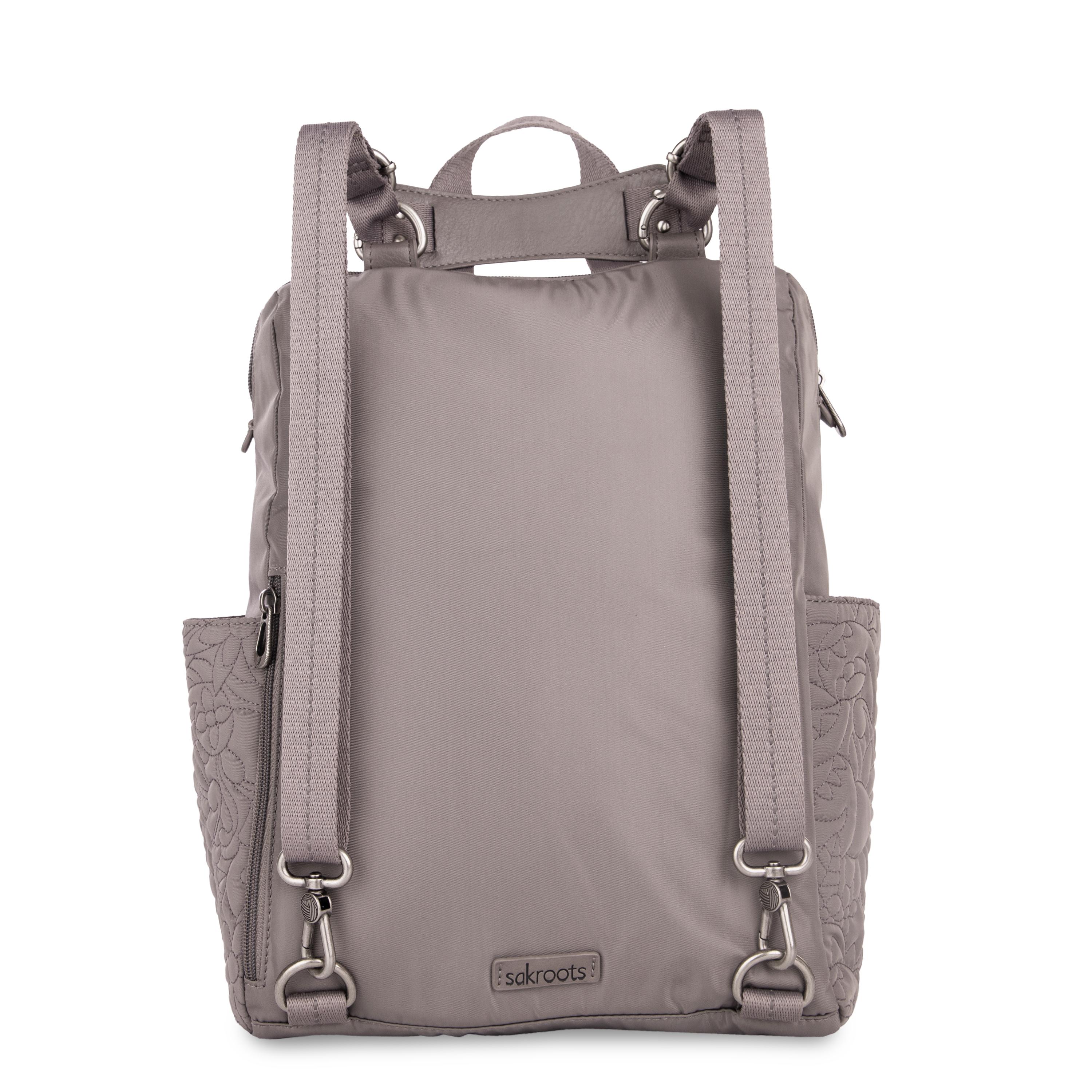 Sakroots Loyola Backpack - EcoTwill - Mushroom Spirit Desert Quilted