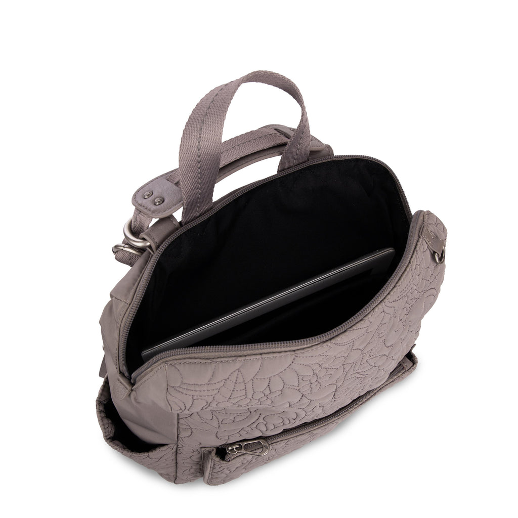Sakroots Loyola Backpack - EcoTwill - Mushroom Spirit Desert Quilted