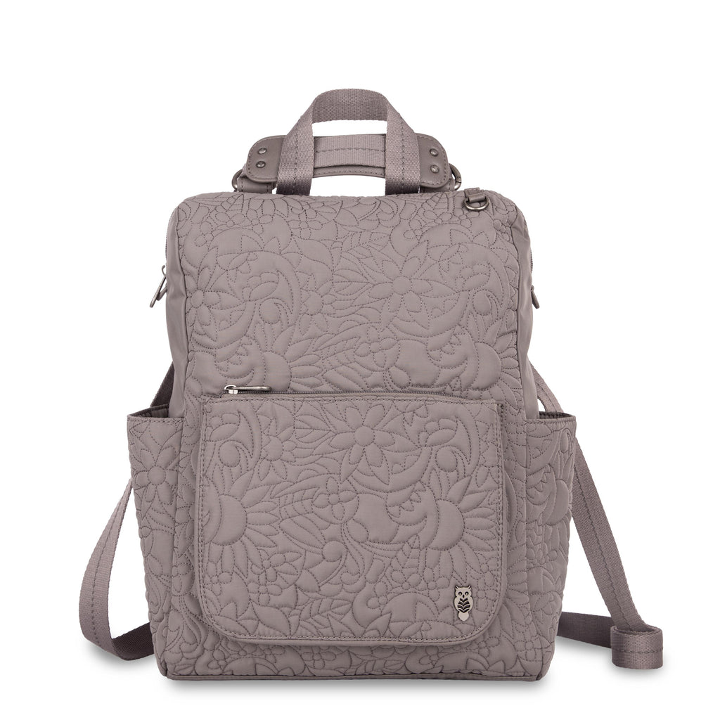 Sakroots Loyola Backpack - EcoTwill - Mushroom Spirit Desert Quilted