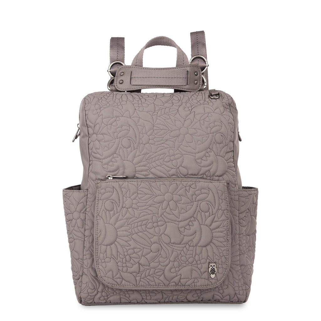 Sakroots Loyola Backpack - EcoTwill - Mushroom Spirit Desert Quilted