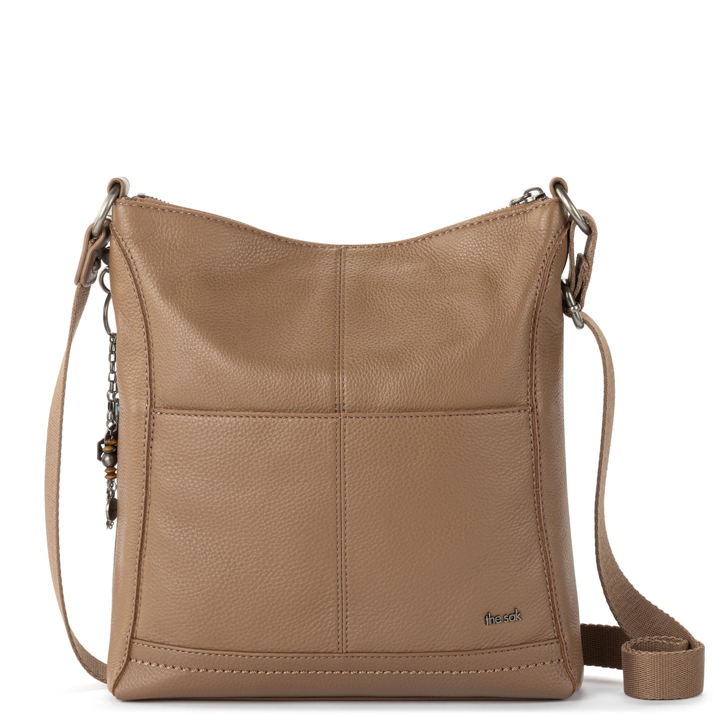 The Sak Lucia Crossbody Leather - |Chestnut Multi Eyelet|