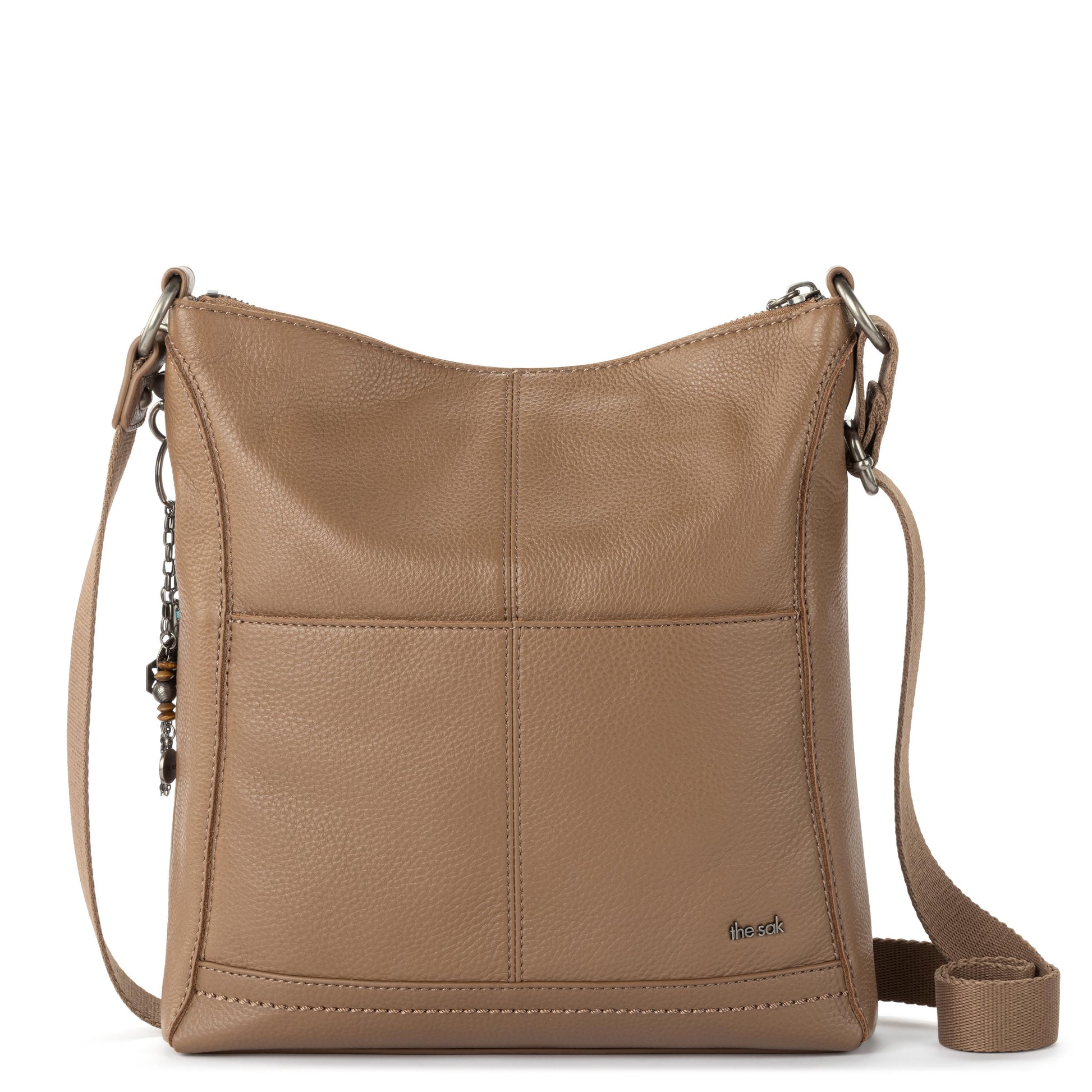 The Sak Lucia Crossbody Leather - |Chestnut Multi Eyelet|