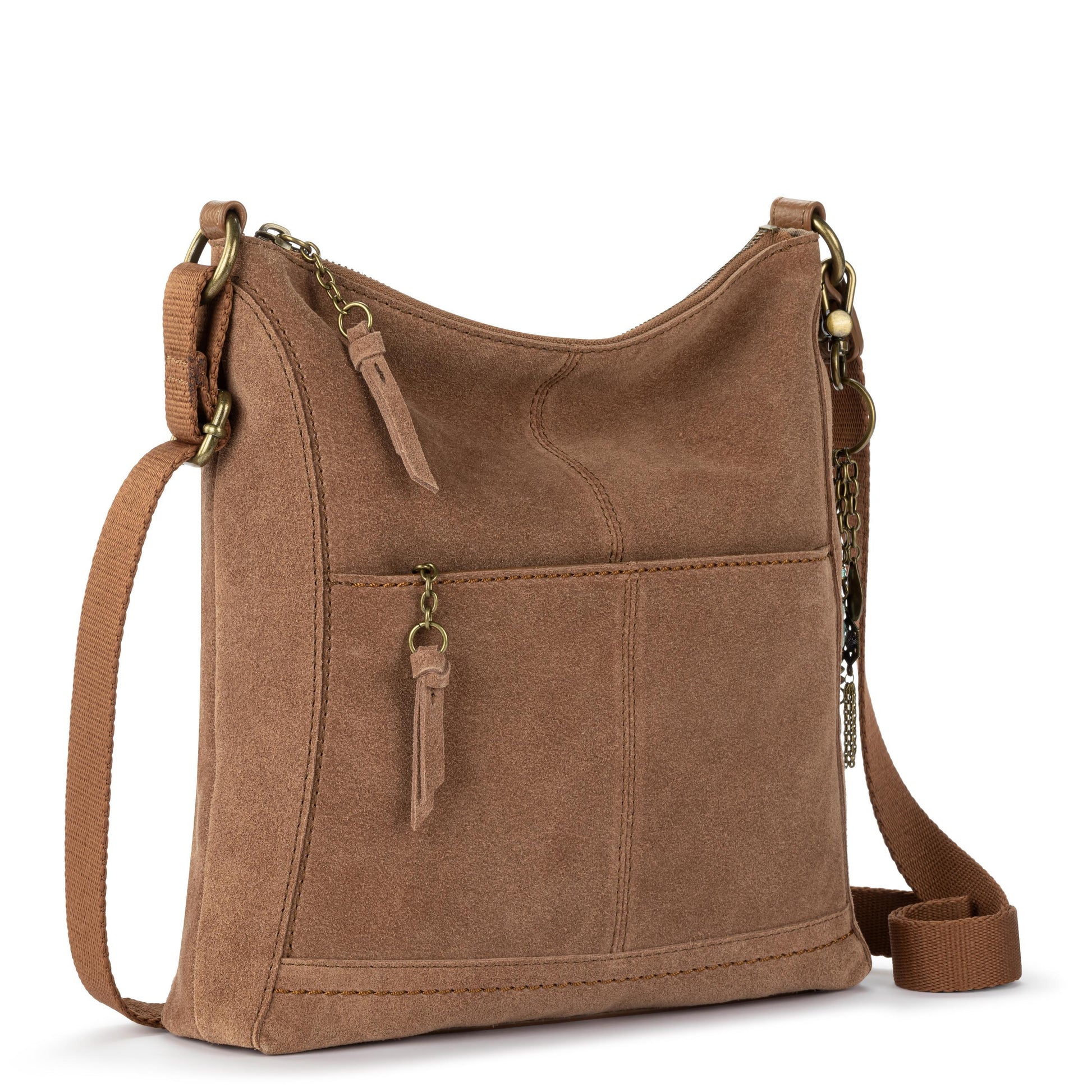 The Sak Lucia Crossbody Leather - |Tobacco Suede|