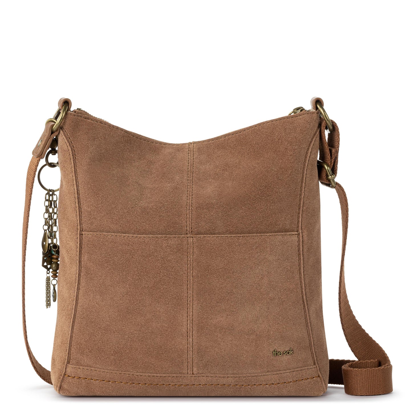 The Sak Lucia Crossbody Leather - |Tobacco Suede|