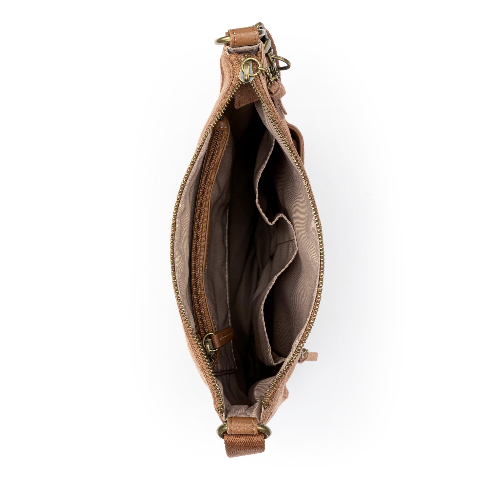 The Sak Lucia Crossbody Leather - |Tobacco Suede|