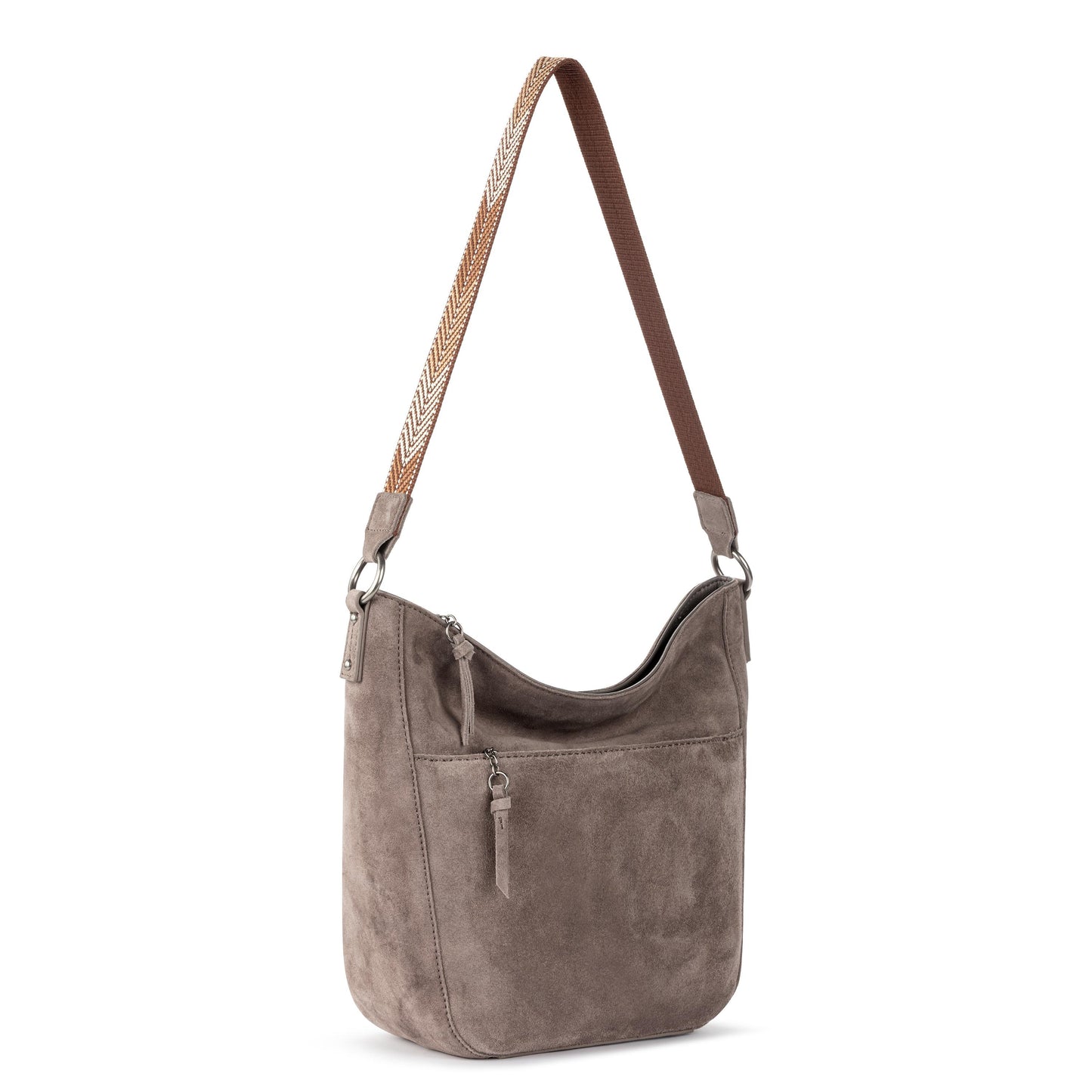 The Sak Lucia Hobo Leather - |Mushroom Suede|