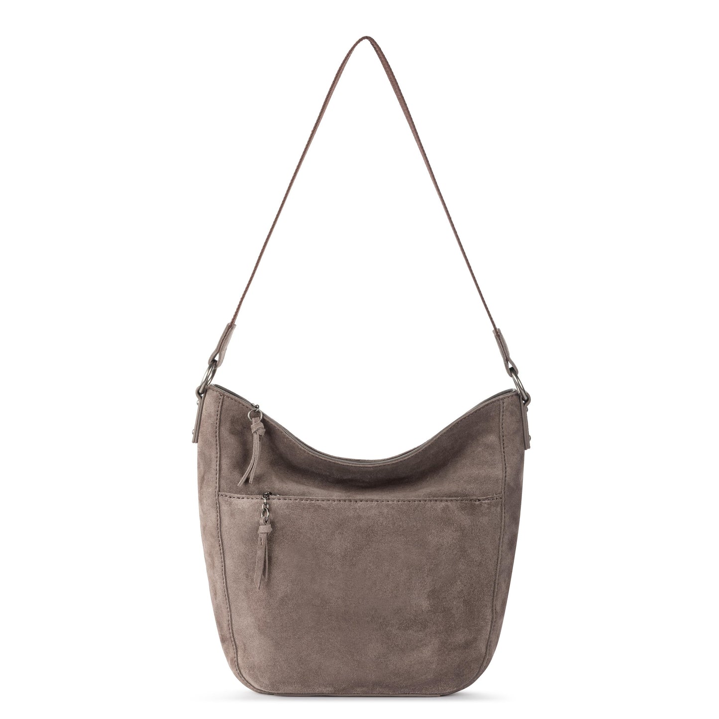 The Sak Lucia Hobo Leather - |Mushroom Suede|