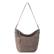 Lucia Hobo - Leather - Mushroom Suede