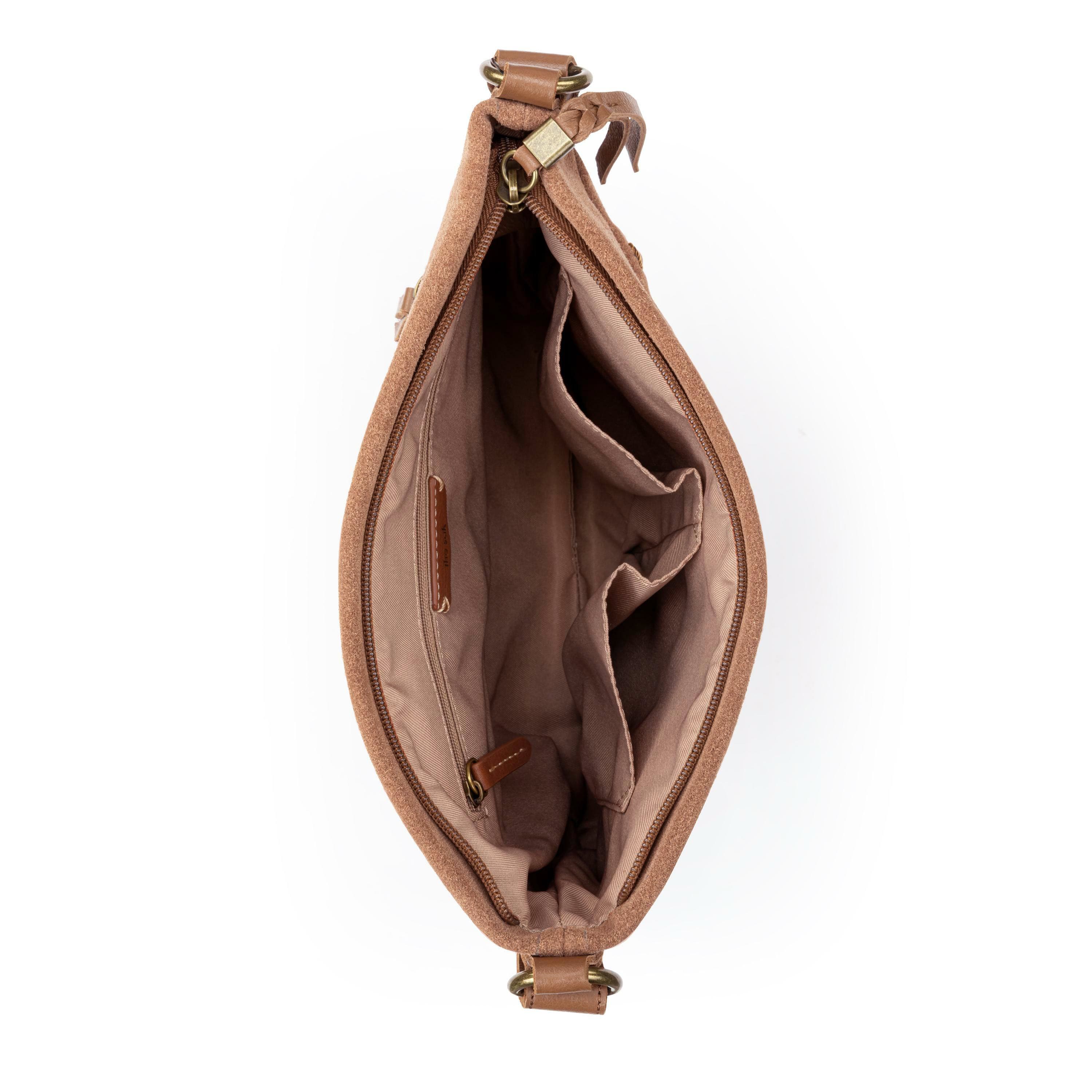 The Sak Melrose Crossbody - Leather - Tobacco Suede