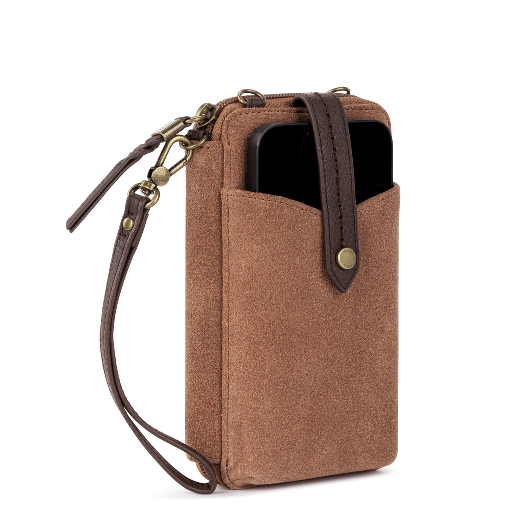 The Sak Silverlake Smartphone Wallet - Leather - Tobacco Suede