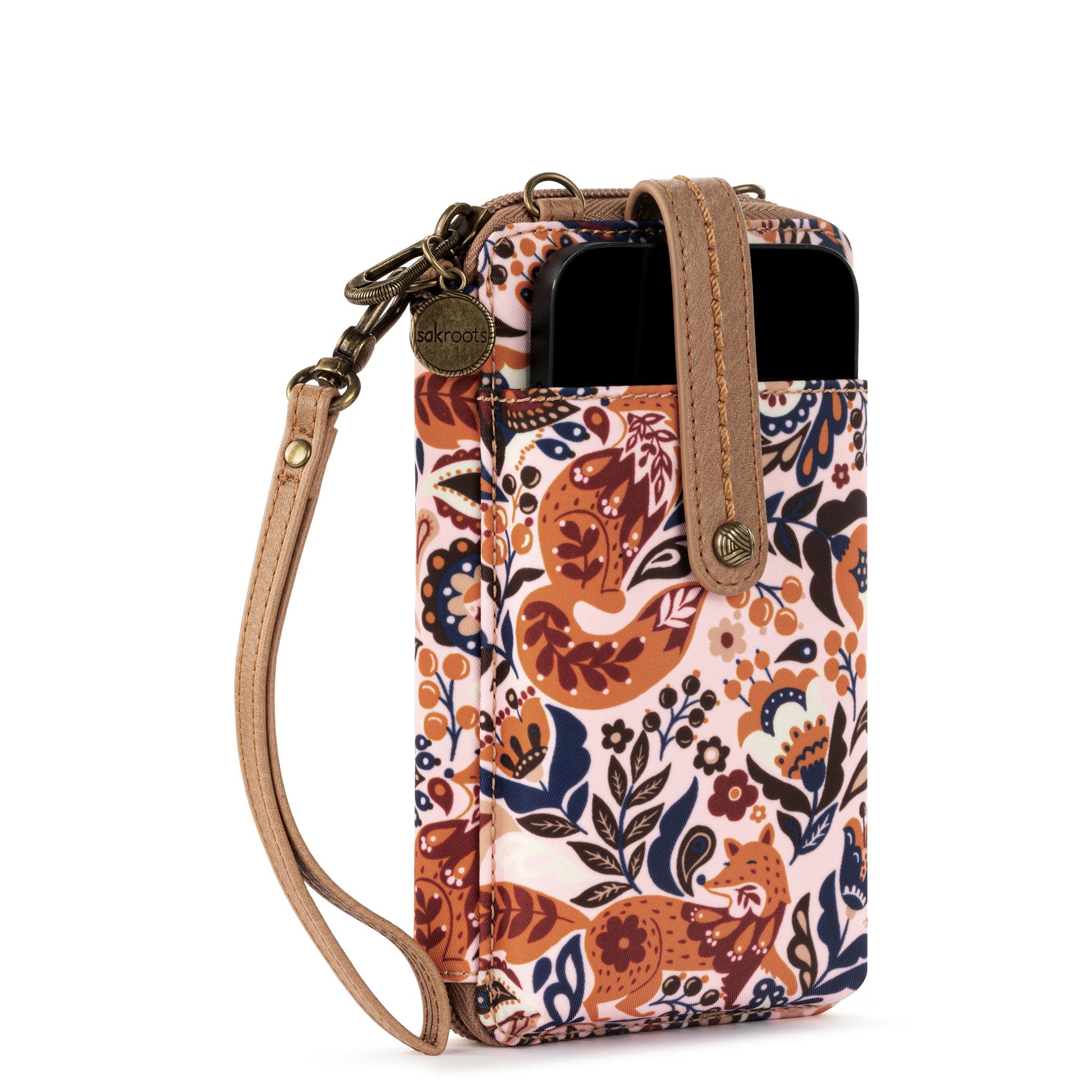 Sakroots Salinas Smartphone Crossbody EcoTwill - |Autumn Enchanted Forest|