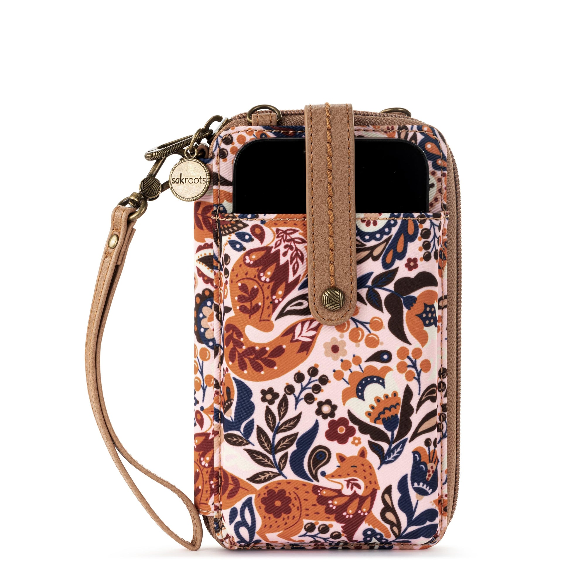 Sakroots Salinas Smartphone Crossbody EcoTwill - |Autumn Enchanted Forest|
