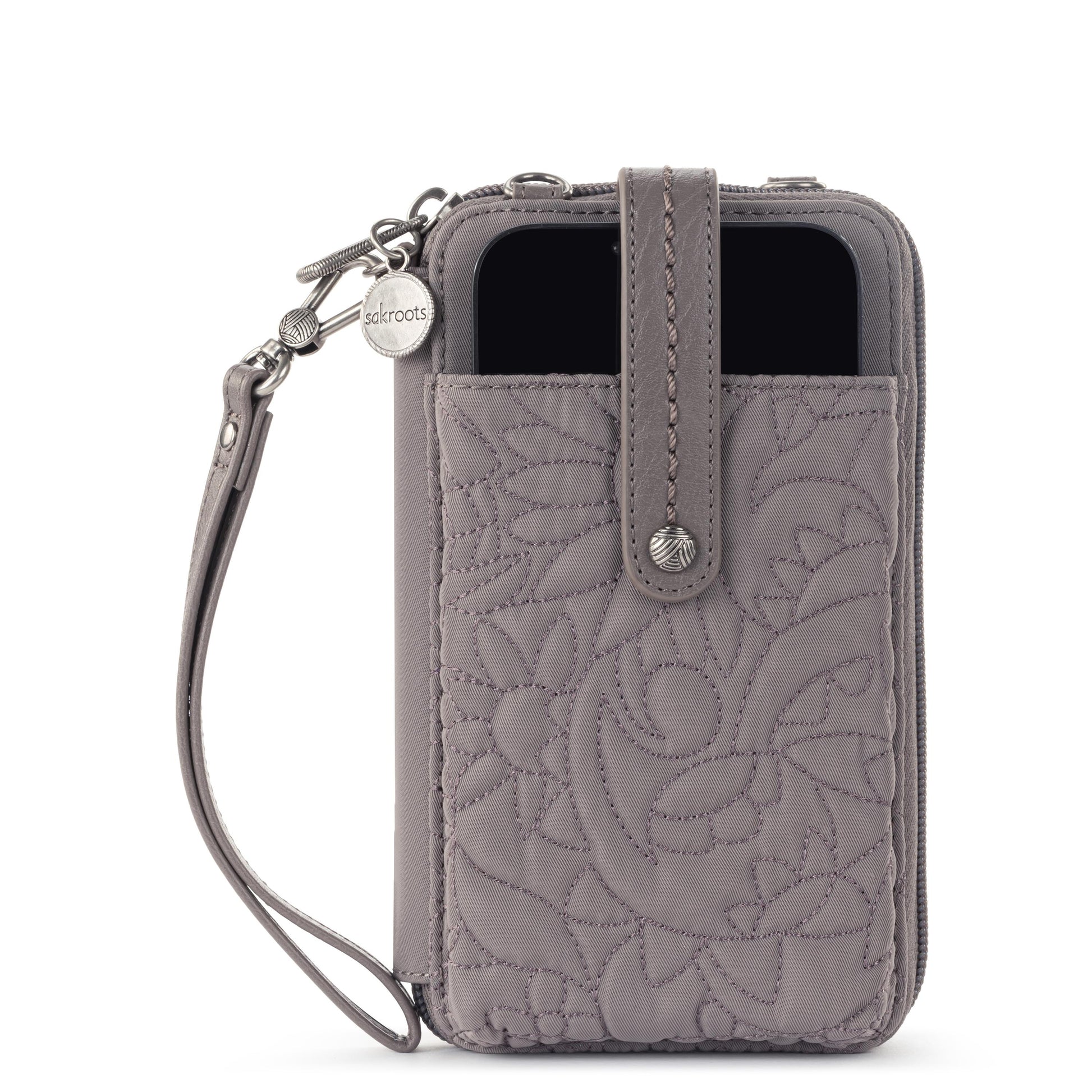 Sakroots Salinas Smartphone Crossbody EcoTwill - |Mushroom Spirit Desert Quilted|