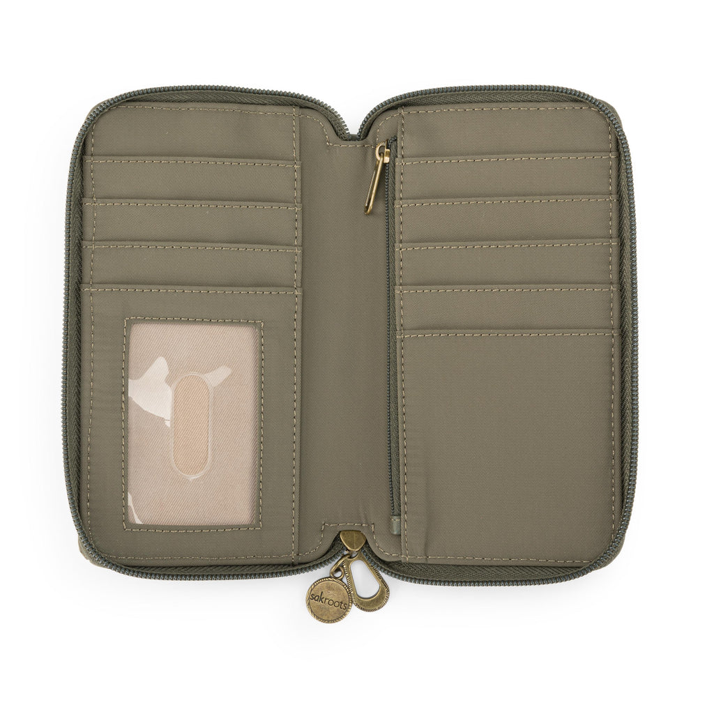 Sakroots Salinas Smartphone Wallet - EcoTwill - Olive Spirit Desert Quilted