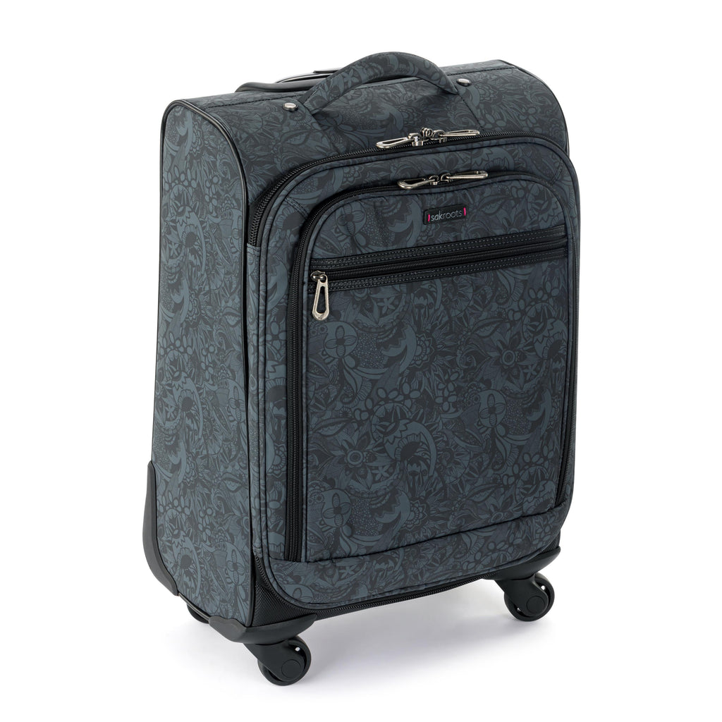 Sakroots On The Go 21" Spinner Luggage Bundle - EcoTwill - Black Spirit Desert