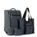 Sakroots On The Go 21" Spinner Luggage Bundle - EcoTwill - Black Spirit Desert