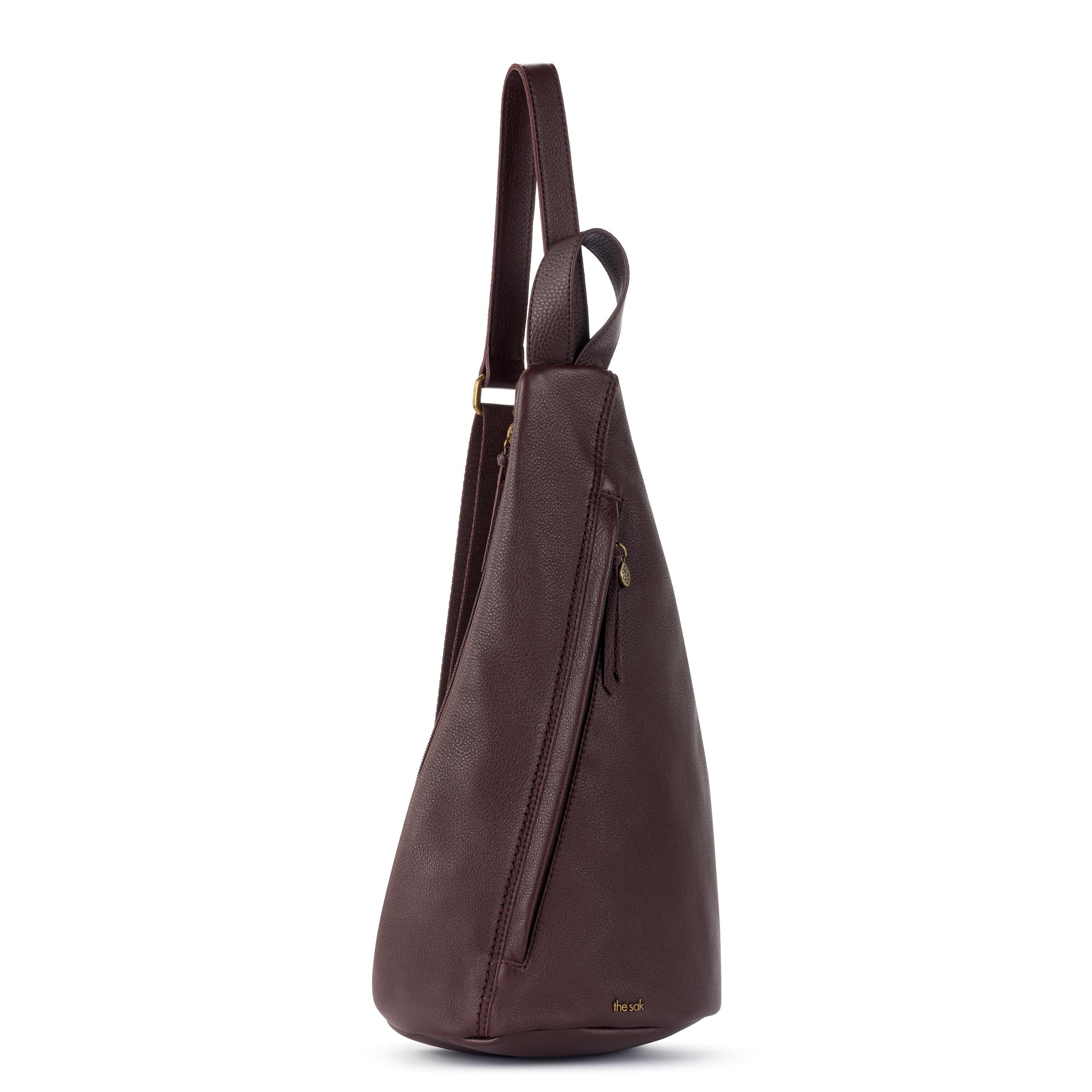 The Sak Geo Sling Backpack - Leather - Mahogany
