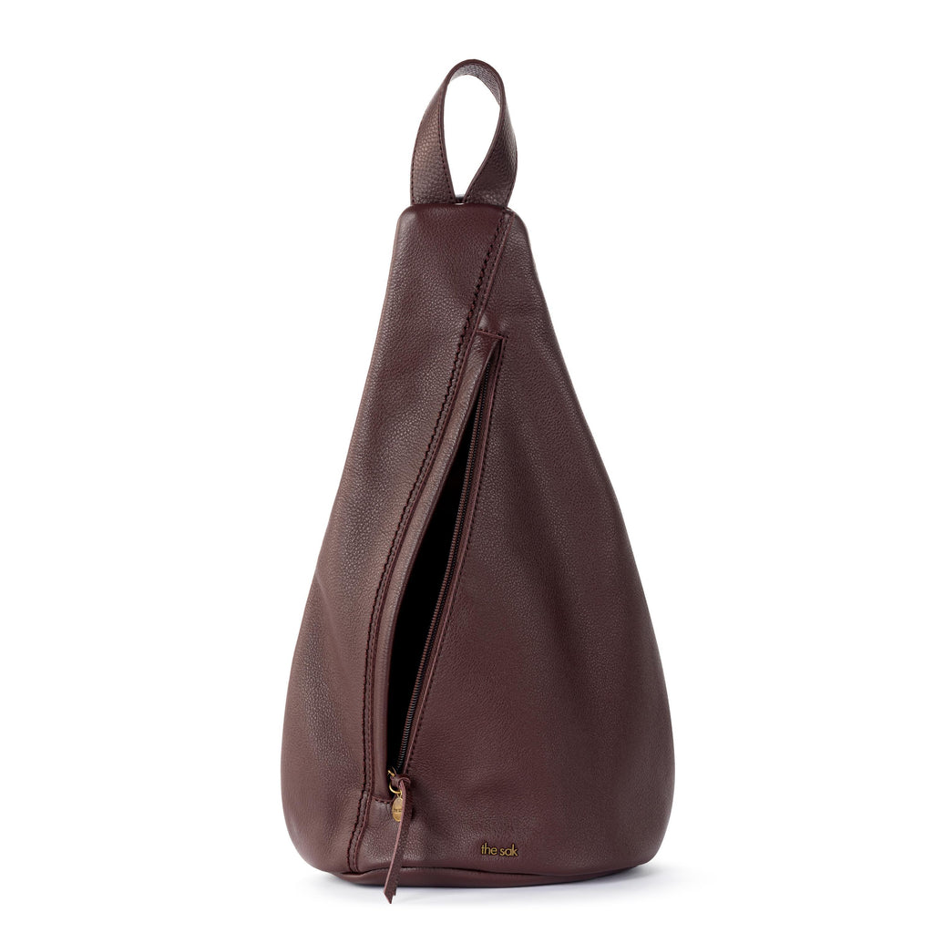 The Sak Geo Sling Backpack - Leather - Mahogany
