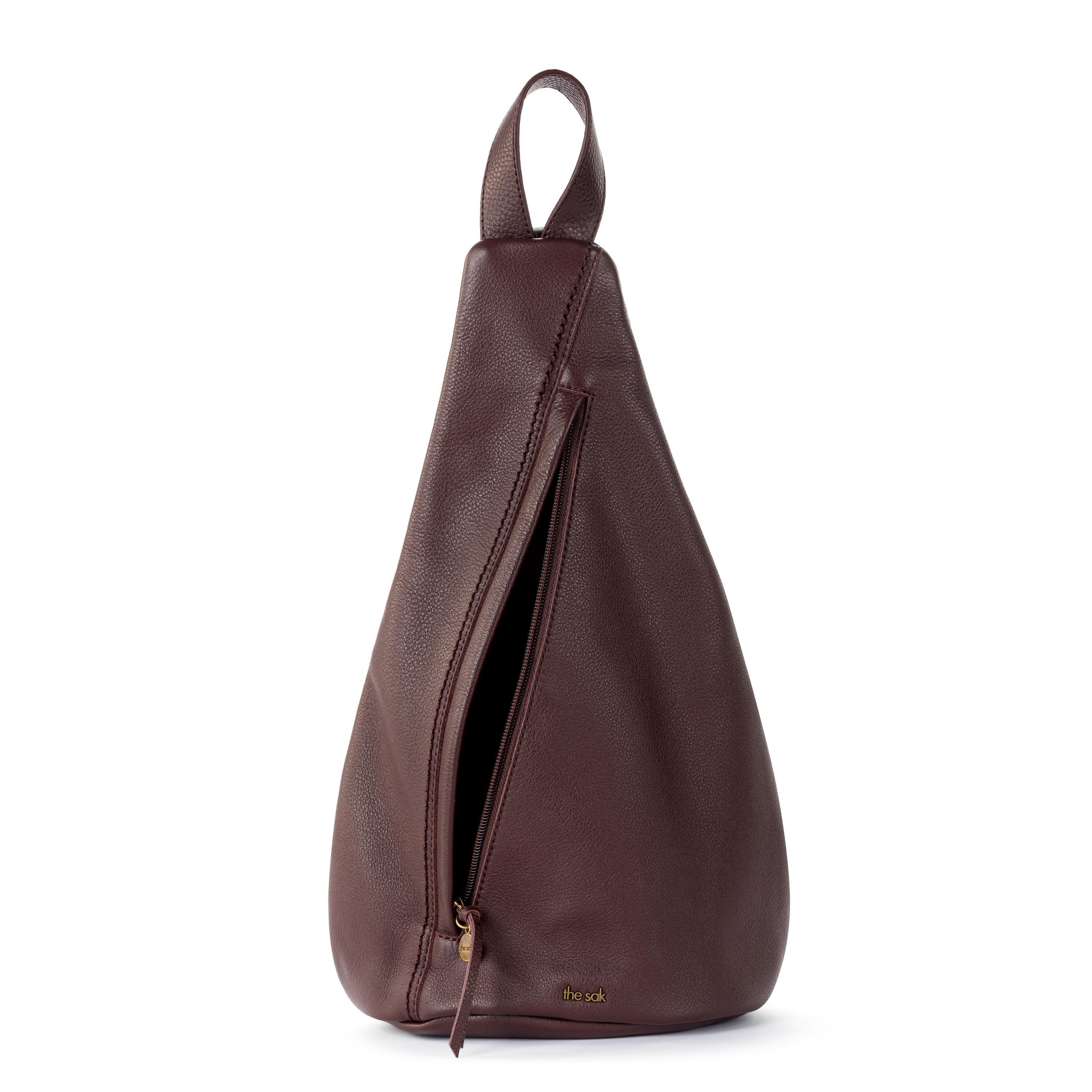The Sak Geo Sling Backpack - Leather - Mahogany