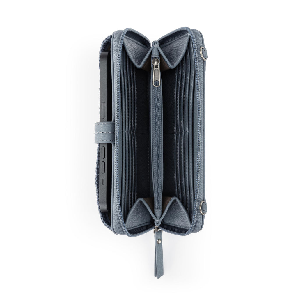 The Sak Iris Smartphone Wallet - Leather - Maritime Suede