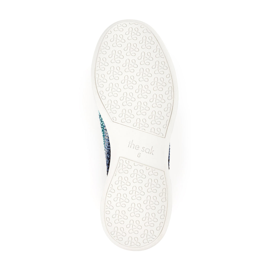 The Sak Asha Sneaker - Hand Crochet - Lapis Stripe