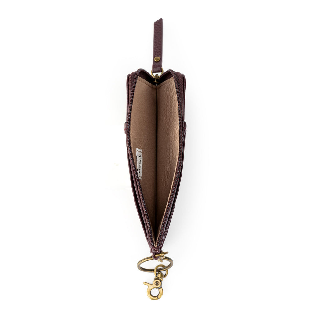The Sak Iris Card Wallet - Leather - Mahogany
