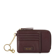 Iris Card Wallet - Leather - Mahogany