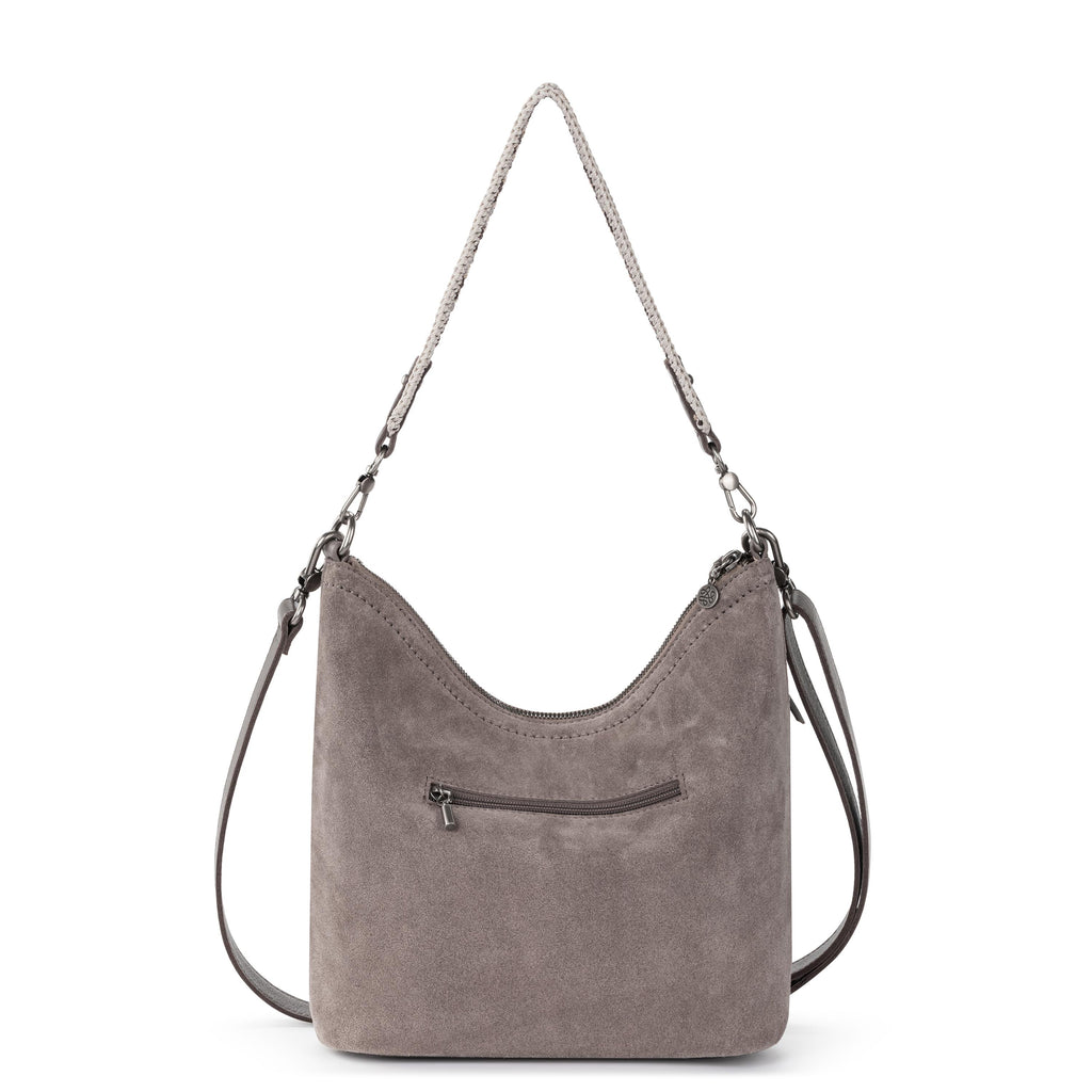 The Sak Jasmine Bucket Crossbody - Leather - Mushroom Suede