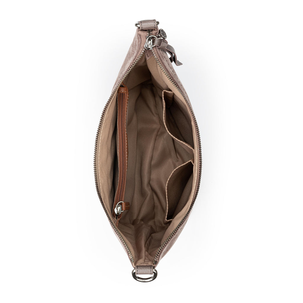 The Sak Jasmine Bucket Crossbody - Leather - Mushroom Suede